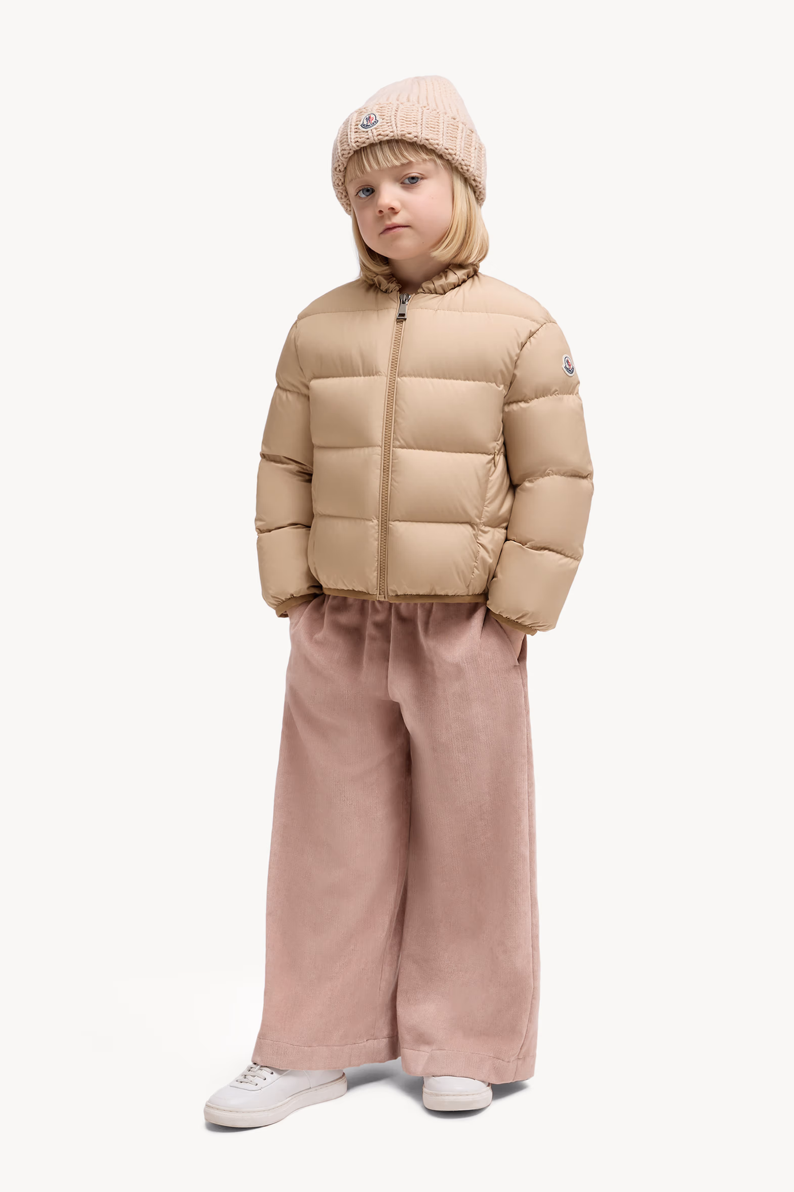 Ora Down Bomber Jacket Girl Beige Moncler 2